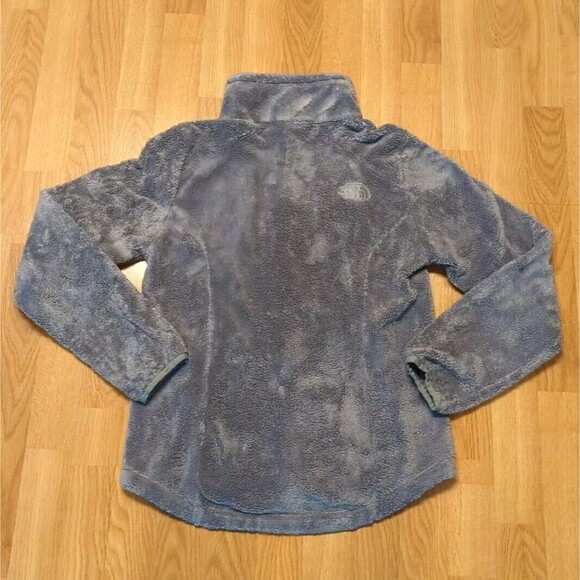 The North Face Jacket Womens Small Gray Full Zip Fleece Fuzzy Long Sleeve - Picture 9 of 12